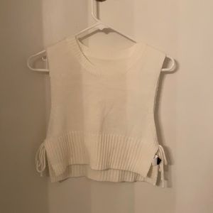 Shein White Top size S adjustable sides (never worn)